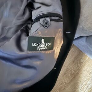 London Fog Gray and Black Jacket